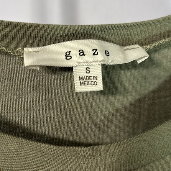 Gaze green crop t-shirt size small - Picture 3 of 3